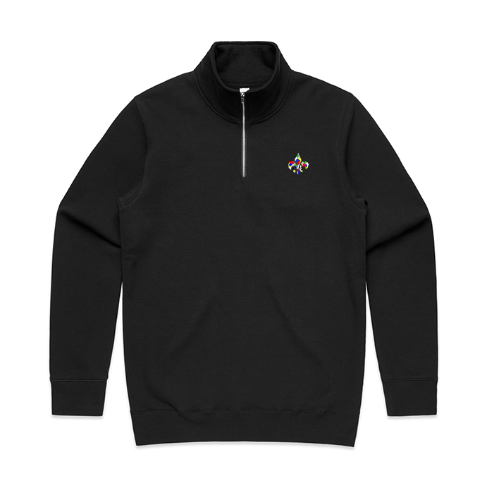Quarter Zip Fleur - de - Lis Sweatshirt - JON BLANCO