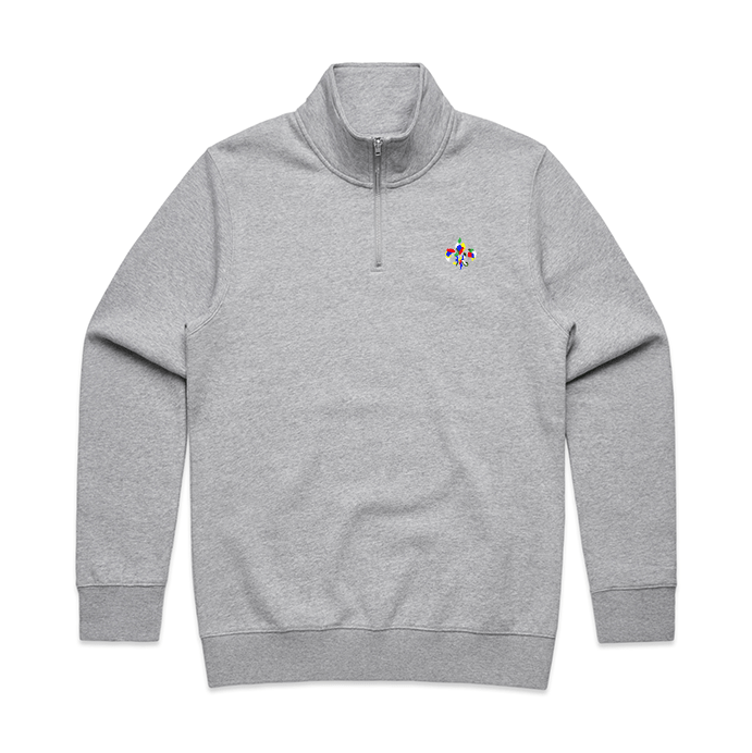 Quarter Zip Fleur - de - Lis Sweatshirt - JON BLANCO