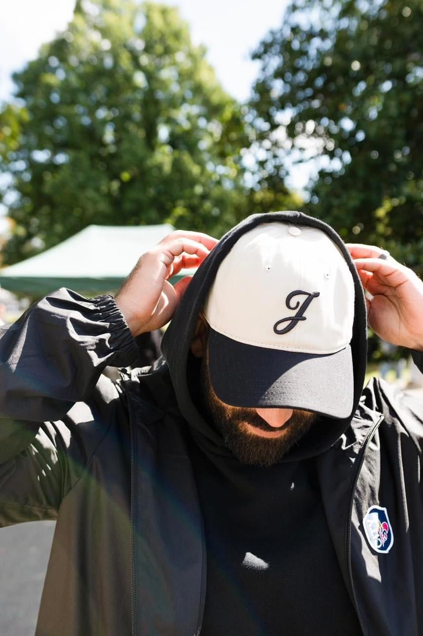 Organic Classic "J" Leather Strapback Hat - JON BLANCO