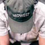 Organic Mid Profile Felt Midwest Patch Hat - JON BLANCO