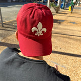 Organic Felt Fleur-de-Lis Dad Cap