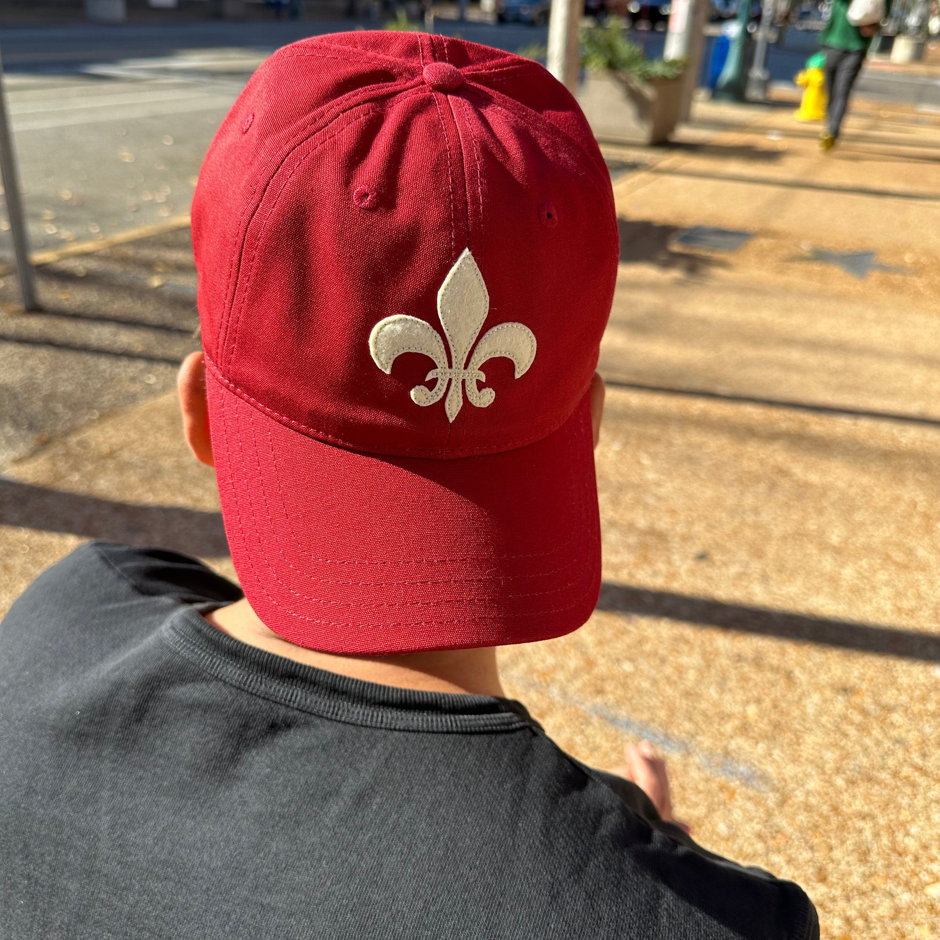 Organic Felt Fleur-de-Lis Dad Cap