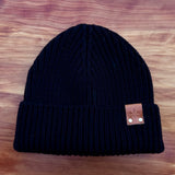 Recycled Wool Fleur-de-Lis Beanie (Ansgar Leather Co Collab)