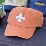 Organic Mid Profile Felt Fleur - de - lis Patch Hat - JON BLANCO