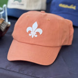 Organic Mid Profile Felt Fleur - de - lis Patch Hat - JON BLANCO