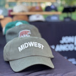 Organic Mid Profile Felt Midwest Patch Hat - JON BLANCO