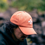 Organic Mid Profile Felt Fleur - de - lis Patch Hat - JON BLANCO