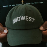 Organic Midwest Hat with Felt Patch - Mid Profile