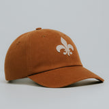 Organic Fleur-de-lis Hat with Felt Patch - Mid Profile
