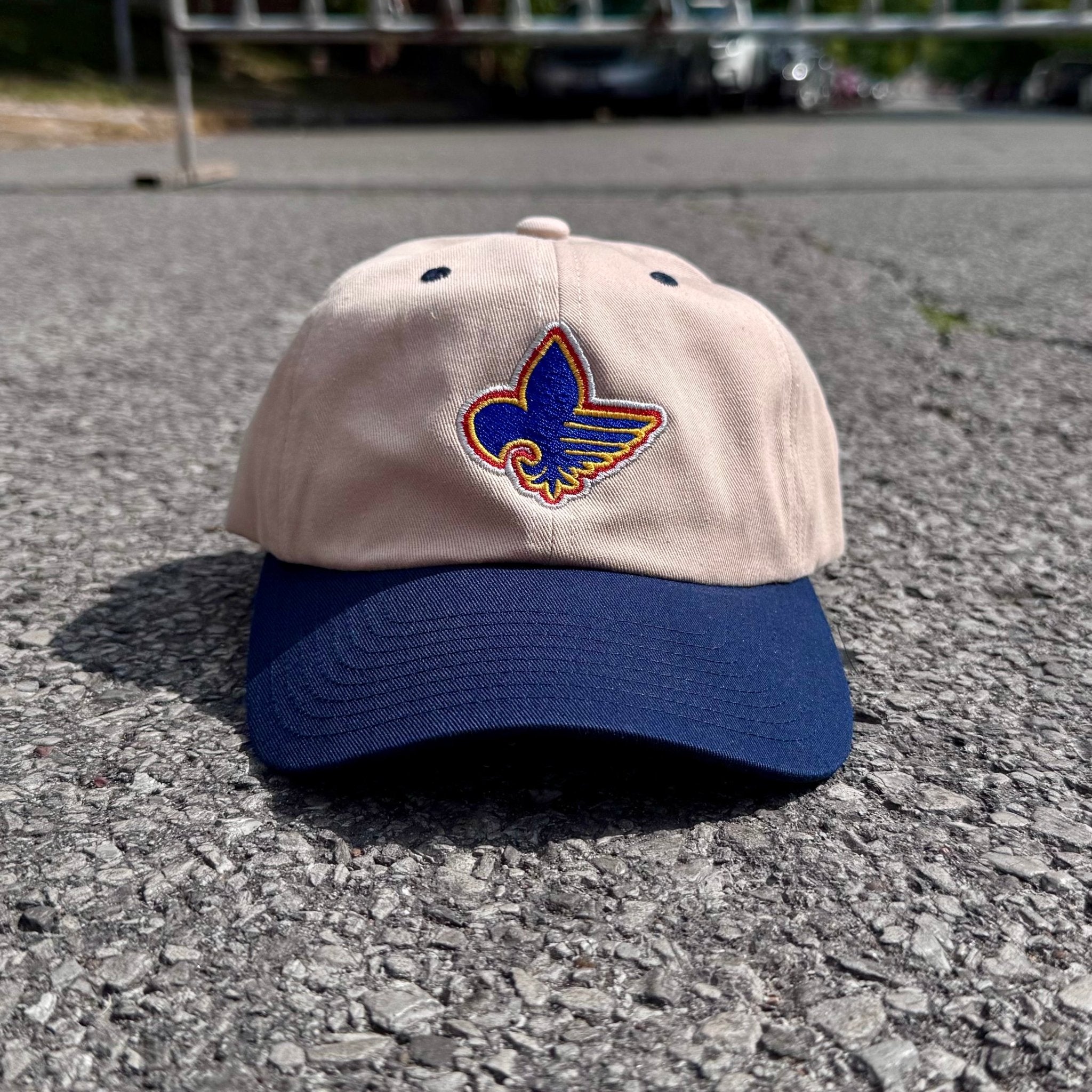 Organic STL Hockey X Fleur - de - lis Dad Cap - JON BLANCO