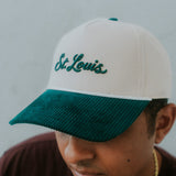 Organic St. Louis Rope Snapback Hat with Corduroy Visor