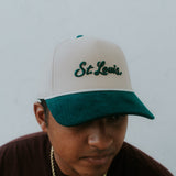 Organic St. Louis Rope Snapback Hat with Corduroy Visor