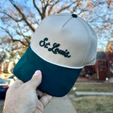 Organic St. Louis Rope Snapback Hat with Corduroy Visor