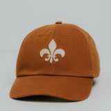 Organic Fleur-de-lis Hat with Felt Patch - Mid Profile