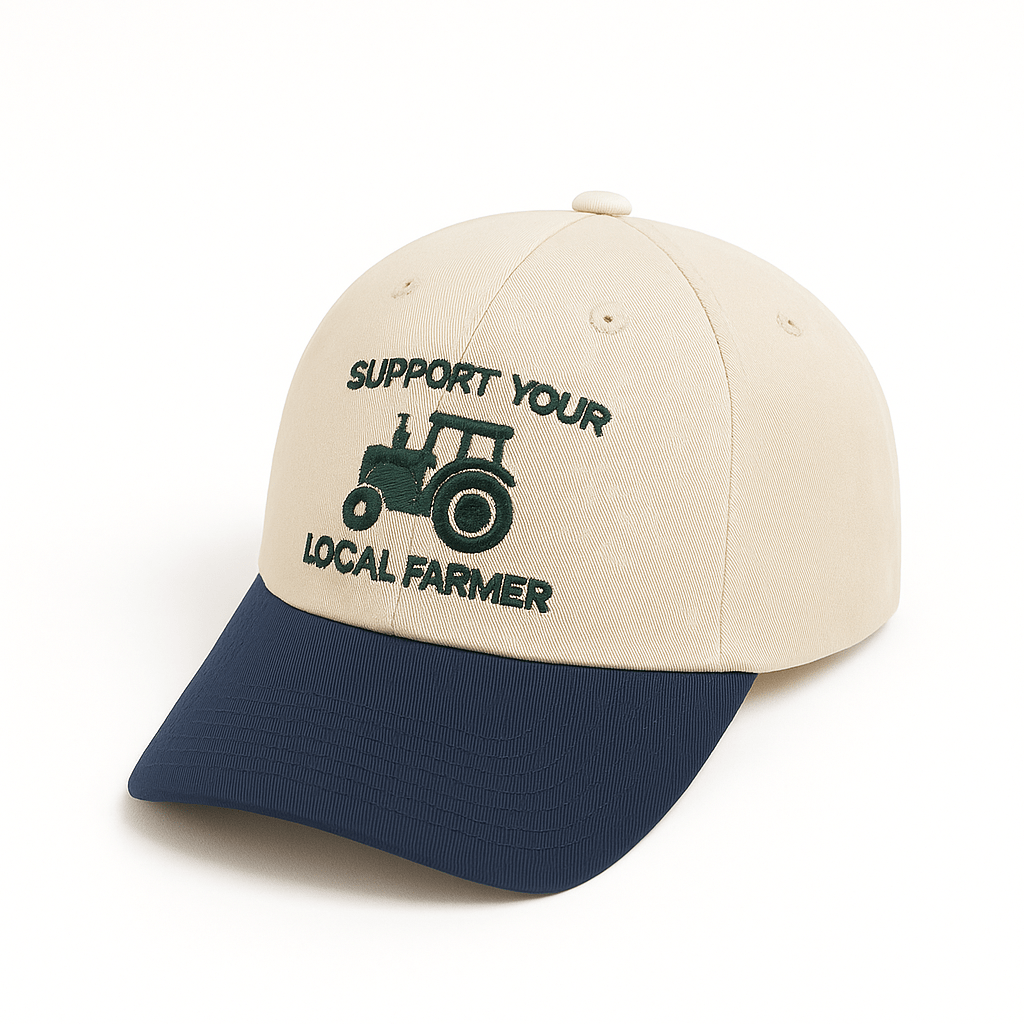 Organic Support your Local Farmer Dad Hat - JON BLANCO
