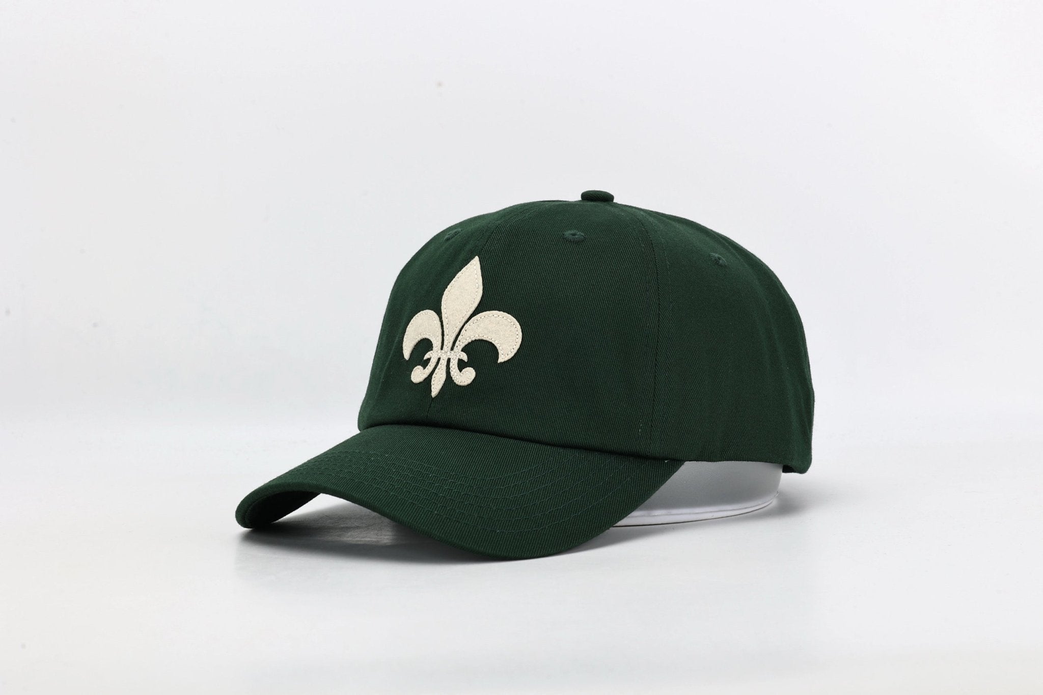 Organic Fleur - de - lis Hat with Felt Patch - Mid Profile - JON BLANCO