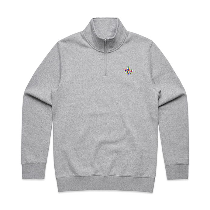 Quarter Zip Fleur-de-Lis Sweatshirt