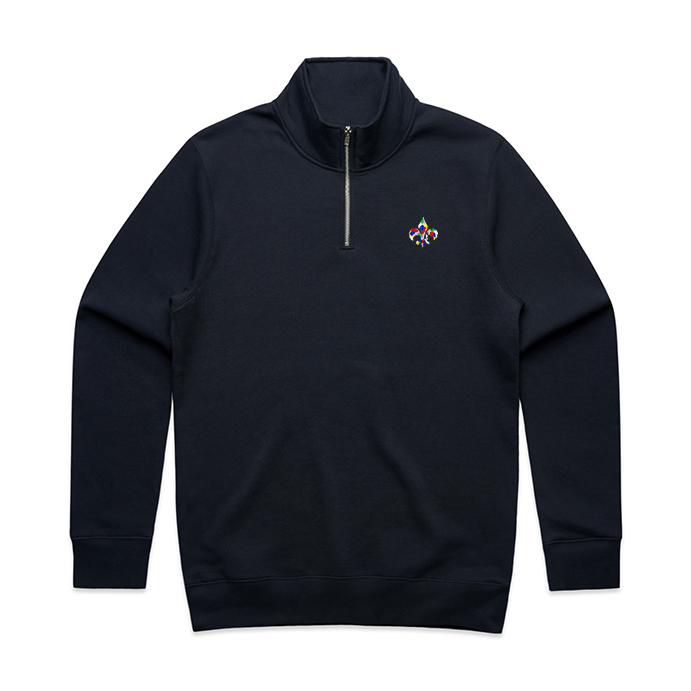 Quarter Zip Fleur-de-Lis Sweatshirt