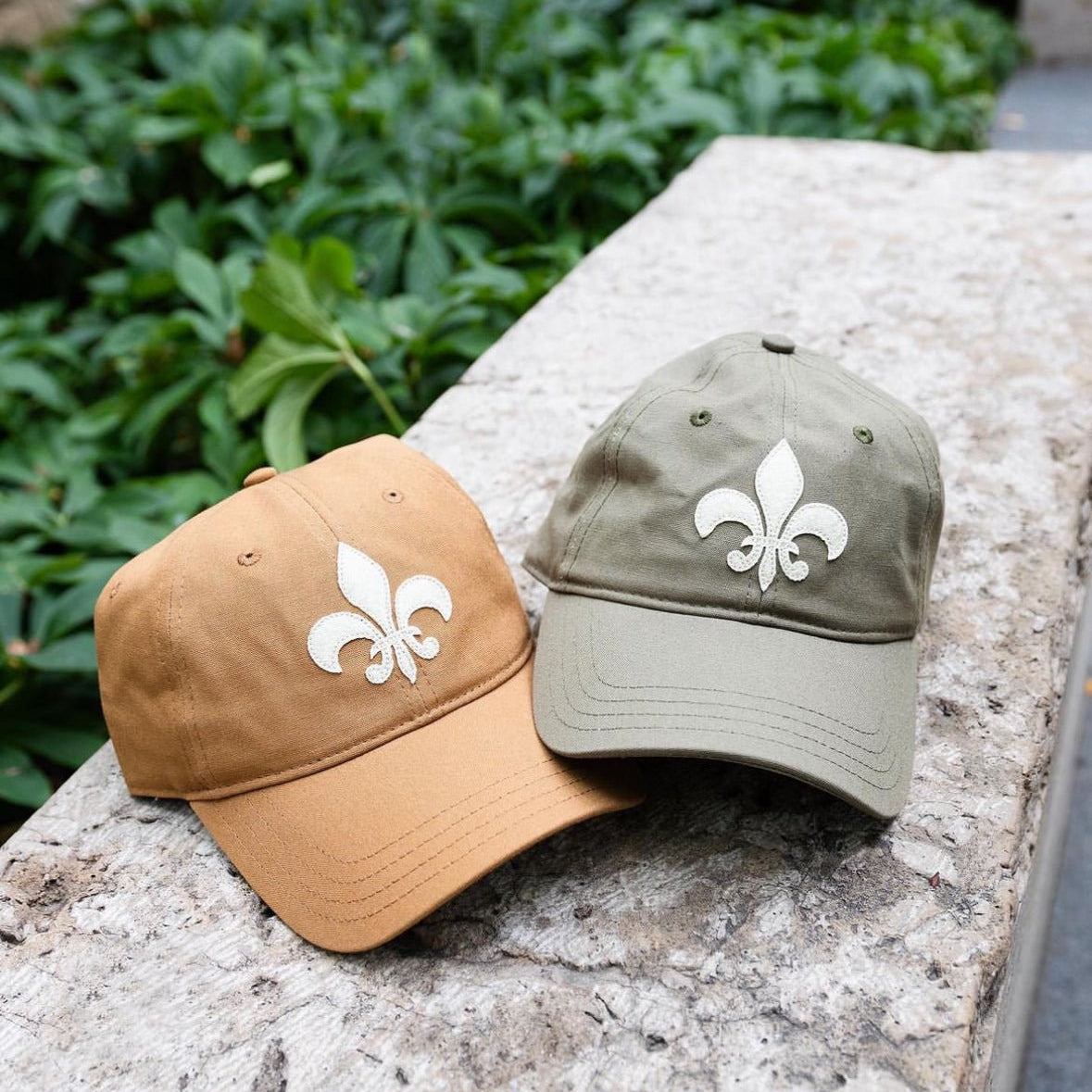 Organic Felt Fleur-de-Lis Dad Cap - JON BLANCO