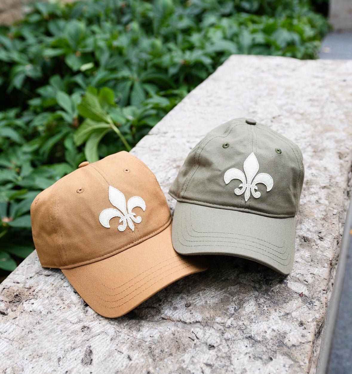Organic Felt Fleur-de-Lis Dad Cap - JON BLANCO