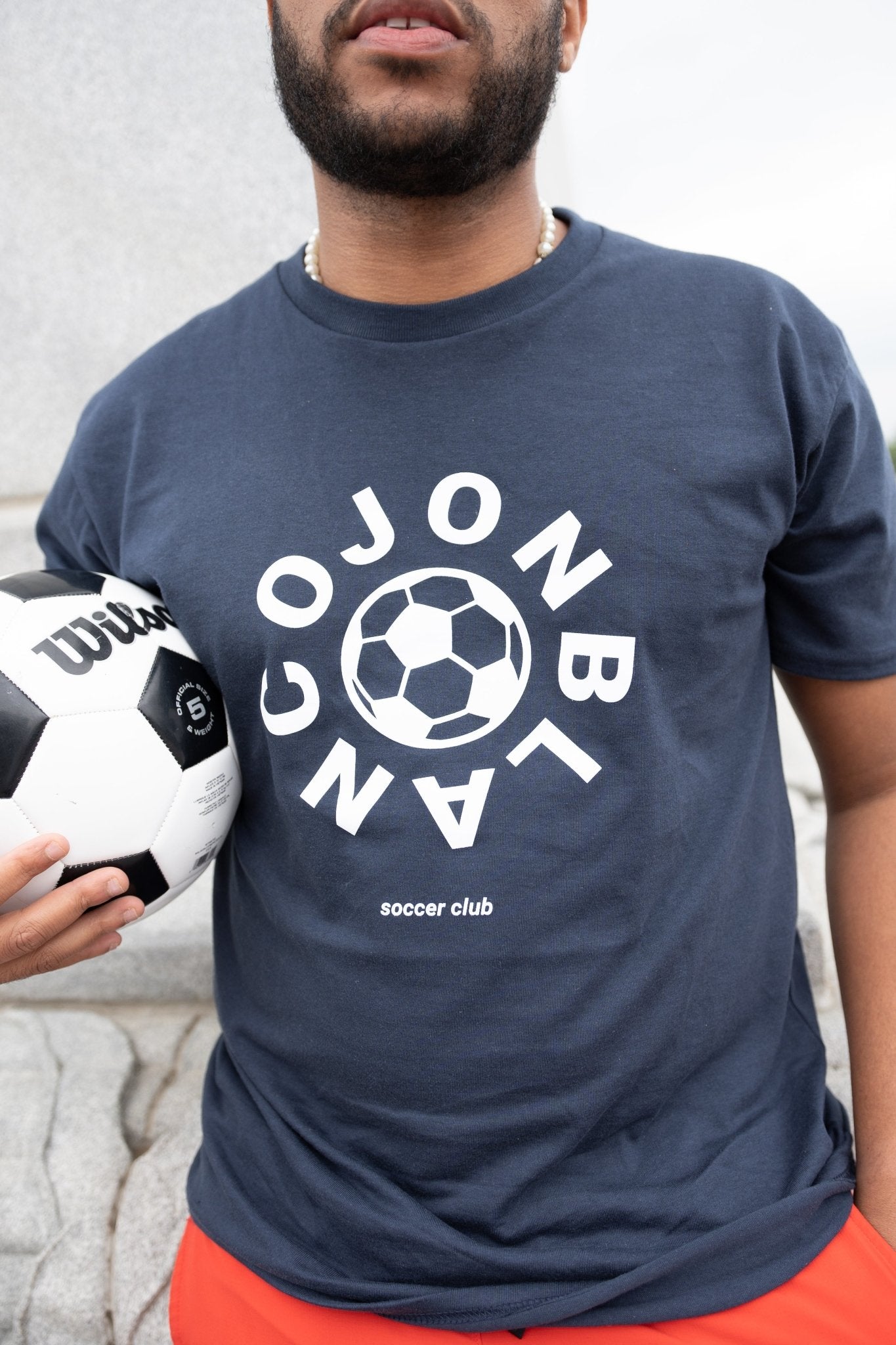 USA Made Organic Soccer Club Shirt - JON BLANCO